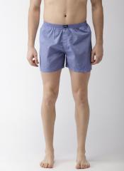 Mast & Harbour Blue & White Striped Boxer Shorts men