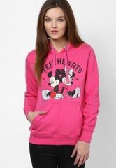 Mickey & Friends Pink Printed Sweatshirt women