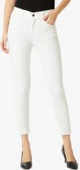 Miss Chase White Skinny Fit High Rise Clean Look Jeans women
