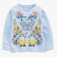 Next Butterfly Print Casual Top girls