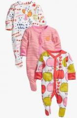 Next Pack Of 3 Apple Sleepsuits girls
