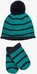 Next Stripe Hat And Mitts Set boys