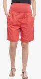 Oxolloxo Peach Solid Maternity Shorts women