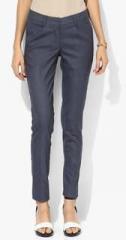 Park Avenue Blue Solid Chinos women