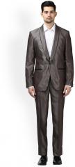 Park Avenue Grey Woven Single Breasted Formal Suit