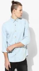 Pepe Jeans Light Blue Solid Casual Shirt men