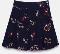 Peppermint Navy Printed Skirt girls