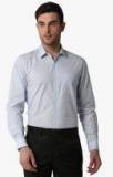 Peter England Blue Slim Fit Printed Formal Shirt men