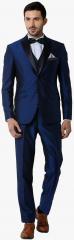 Peter England Elite Navy Blue Slim Fit Single Breasted Suit men