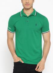 Polo Ralph Lauren Green Solid Polo Collar T Shirt men