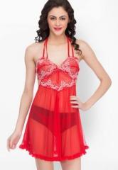 Private Lives Red Embroidered Sleepwear women