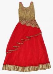 Priyank Red Party Dress With Inner girls