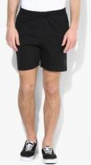 Proline Black Solid Regular Fit Shorts men