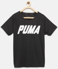 Puma Black Gym Graphic Printed Round Neck T Shirt boys