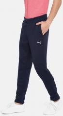 Puma Men Navy Blue VENT Knit Solid Training Track Pants