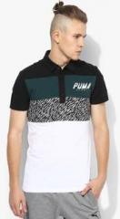 Puma Speed Font Black Polo T Shirt women