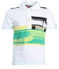 Puma White Polo Shirt boys