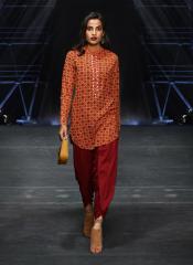 Ritu Kumar Orange Printed Tunic women
