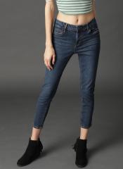 Roadster Navy Blue Skinny Fit Mid Rise Clean Look Jeans women
