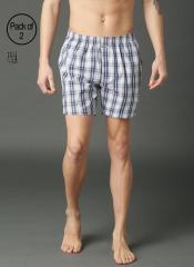 Roadster Pack of 2 Checked Boxers men