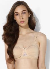 Rosaline Nude Embellished Non Wired Non Padded Basic Bra women