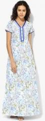 Sdl By Sweet Dreams Light Blue Printed Gown women
