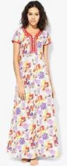 Sdl By Sweet Dreams Multicoloured Printed Gown women