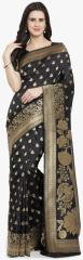 Shaily Black Pure Silk Woven Design Banarasi Saree women