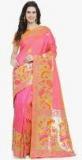Shaily Pink Pure Silk Woven Design Banarasi Saree women