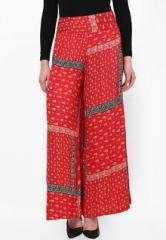 The Gud Look Red Printed Palazzo women