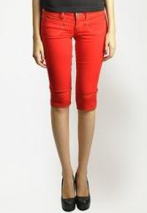 The Vanca Solid Red 3/4Ths women
