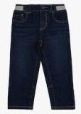 Tommy Hilfiger Navy Blue Solid Slim Fit Jeans boys