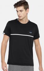 U S Polo Assn Black Printed Round Neck T Shirt men