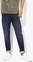 U S Polo Assn Denim Co Blue Slim Fit Mid Rise Clean Look Stretchable Jeans men