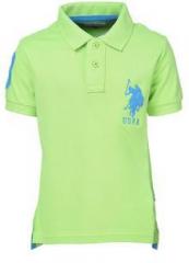 U S Polo Assn Green Polo Shirt boys