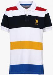 U S Polo Assn Kids Multi Striped Regular Fit Polo T shirt boys