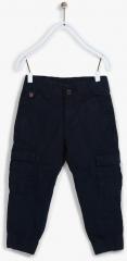 U S Polo Assn Kids Navy Blue Regular Fit Cargo Pants boys