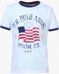 U S Polo Assn Kids White T Shirt boys