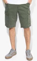 U S Polo Assn Olive Solid Regular Fit Short men