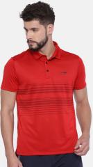 U S Polo Assn Red Striped Polo T shirt men