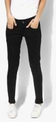 United Colors Of Benetton Black Solid Mid Rise Regular Fit Jeans women
