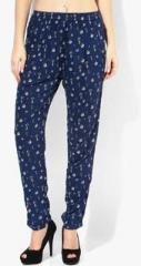 United Colors Of Benetton Blue Printed Coloured Pant women