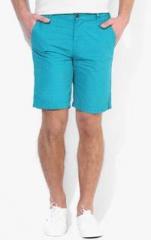 United Colors Of Benetton Blue Printed Shorts men