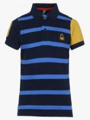 United Colors Of Benetton Navy Blue Polo T Shirt boys