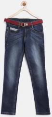 United Colors Of Benetton Navy Washed Jeans boys
