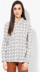 United Colors Of Benetton White Printed Shirt women