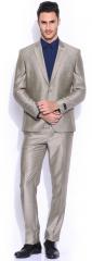 V Dot By Van Heusen Taupe Single Breasted Formal Suit men