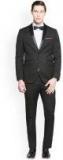 Van Heusen Black Single Breasted Slim Fit Suit men