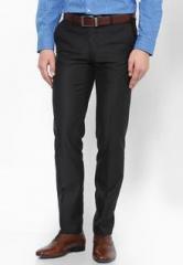 Van Heusen Black Solid Formal Trouser men
