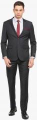 Van Heusen Charcoal Slim Fit Single Breasted Formal Suit men